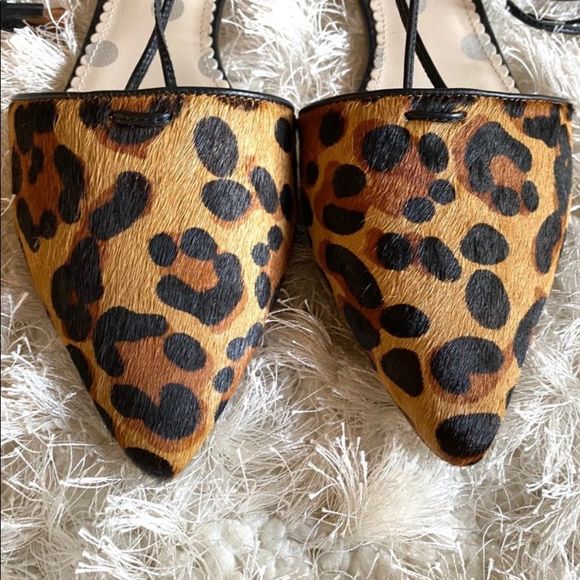 BODEN Florence calf hair tie up D’orsay flats - Picture 4 of 12